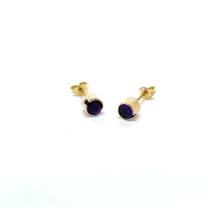 9ct Gold Barrel Stud Earrings