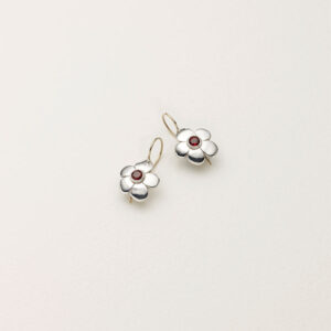 Sterling Silver Flower Earrings