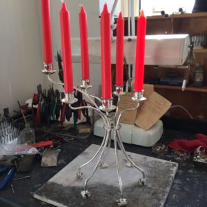 Sterling Silver 6 Tear Candelabra